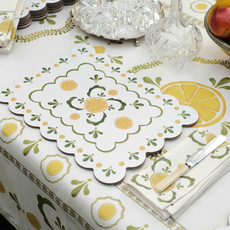 Bell Hutley x Penny Morrison Lemon Tablecloth