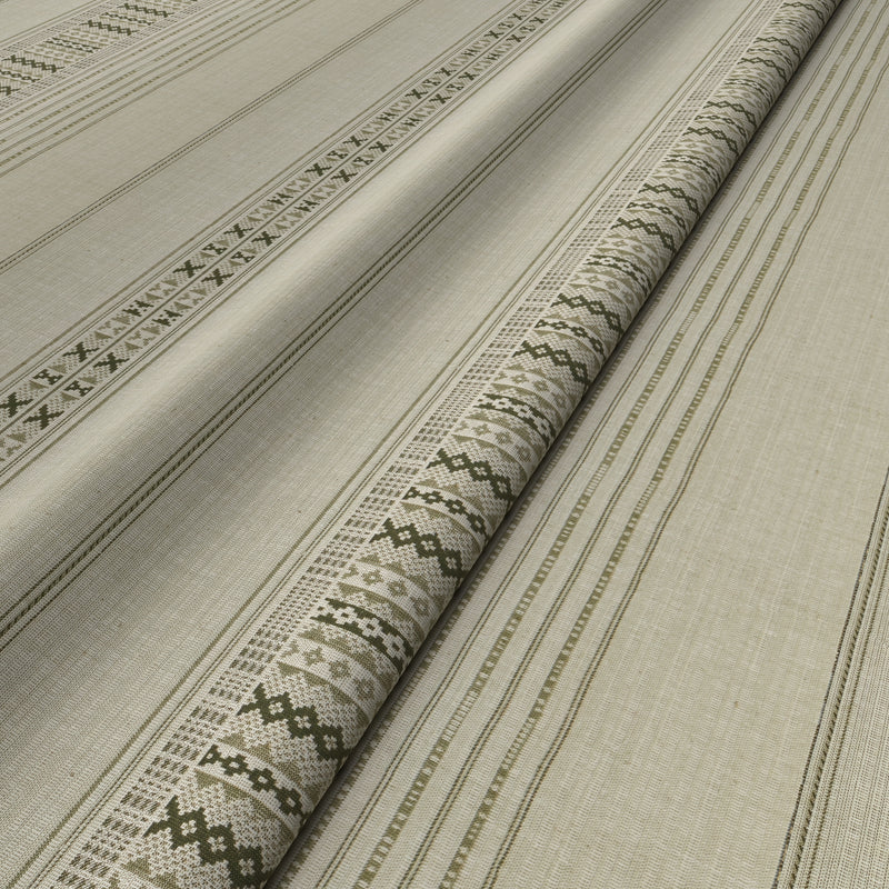 Ethnic Stripe Kiwi Fabric
