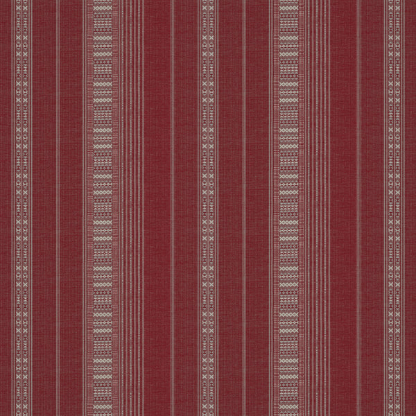 Ethnic Stripe Red Fabric