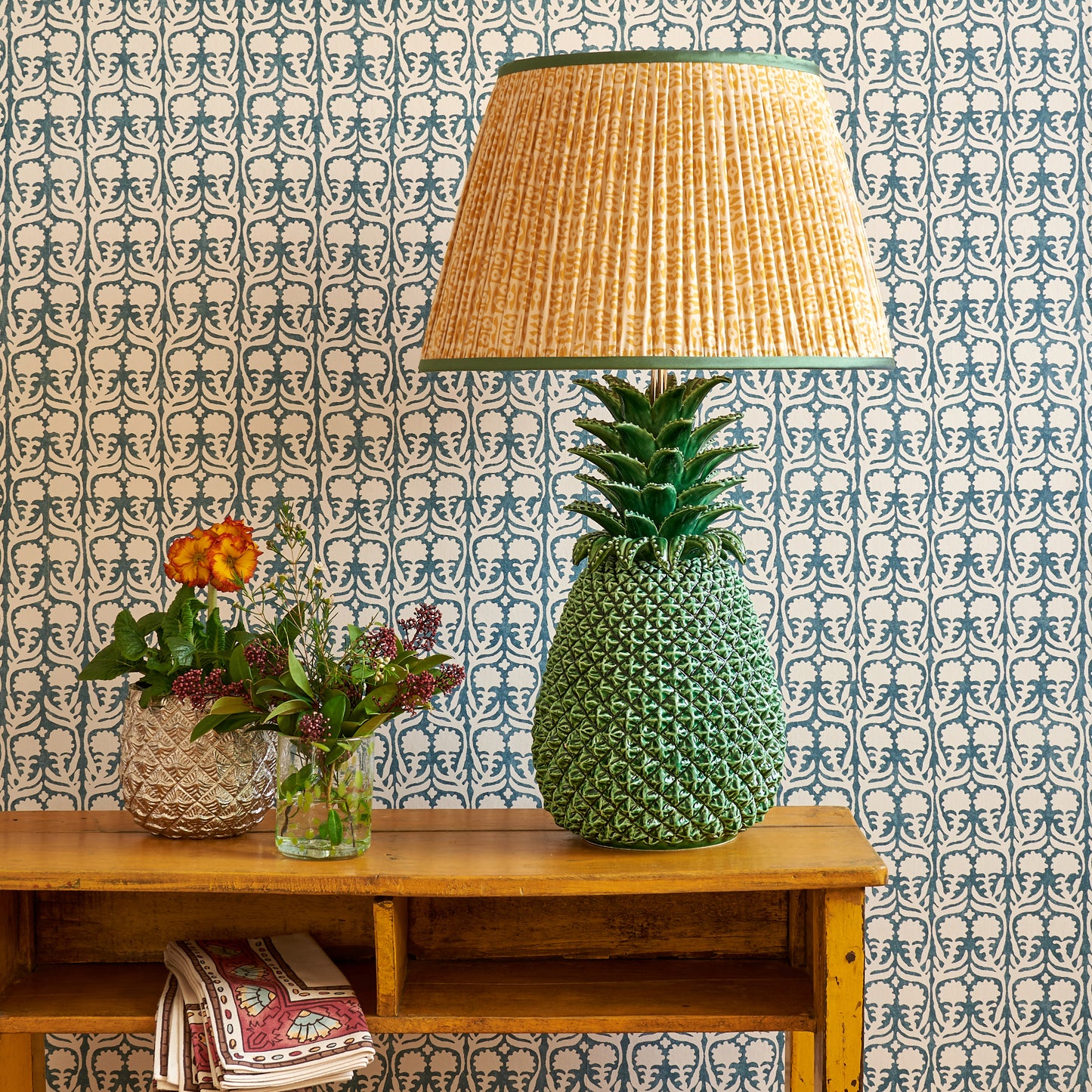 Green Pineapple Ceramic Lamp Base