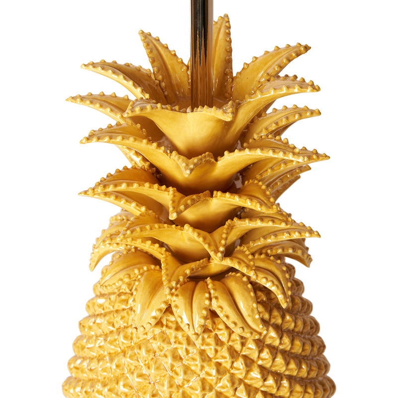 Mustard Pineapple Ceramic Lamp Base