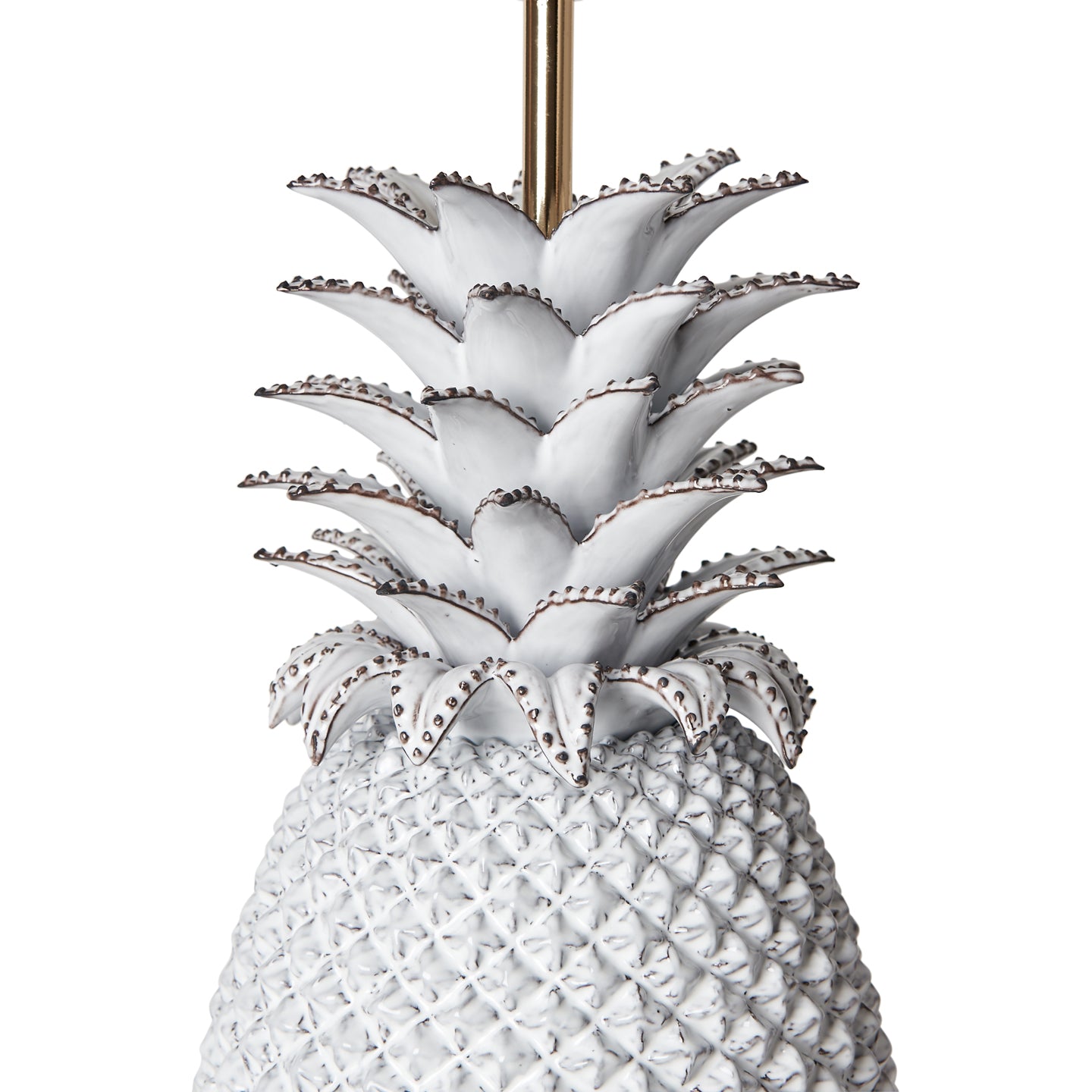 White Pineapple Ceramic Lamp Base