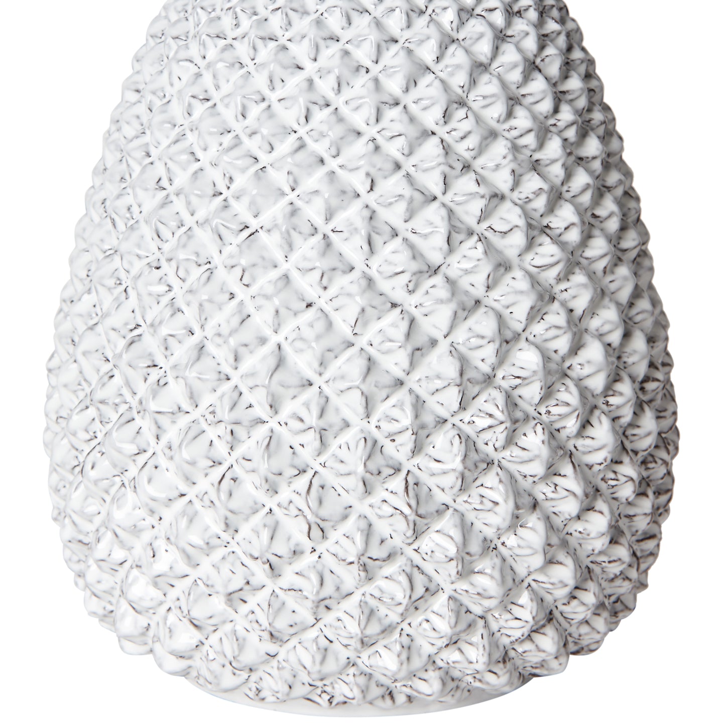 White Pineapple Ceramic Lamp Base