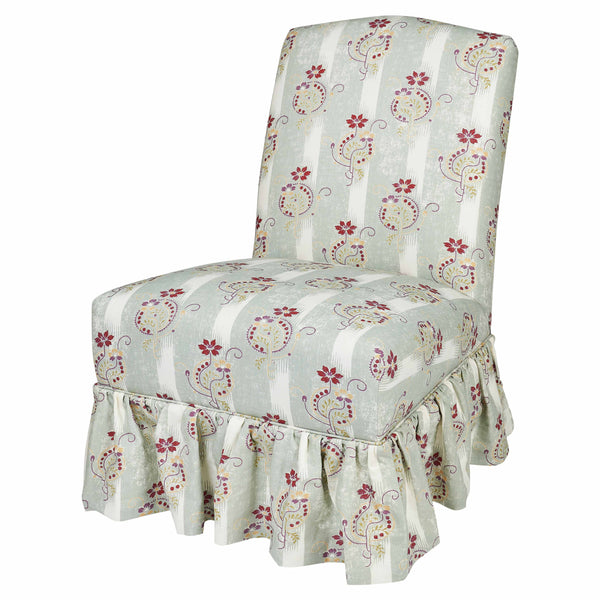 Made to Order Slipper Chair with Loose Pleated Skirt