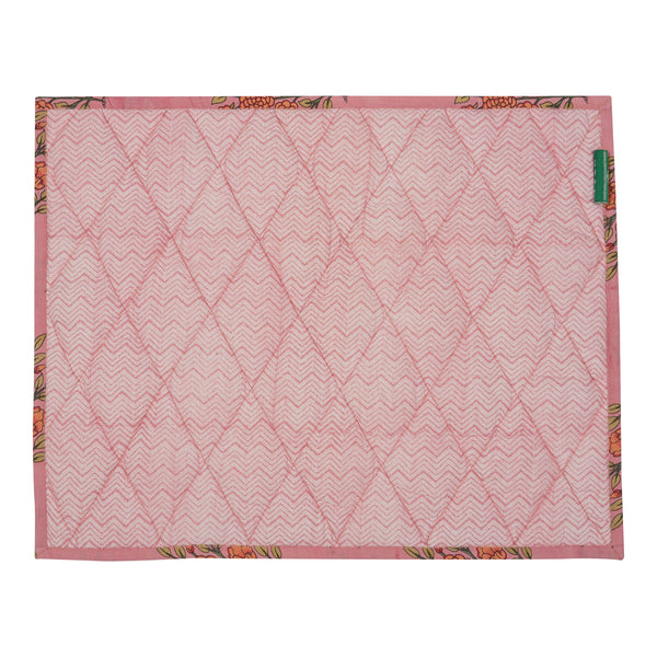 Pink Large Flower Reversible Table Mat