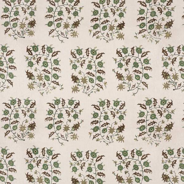 Samode Green/Taupe Fabric
