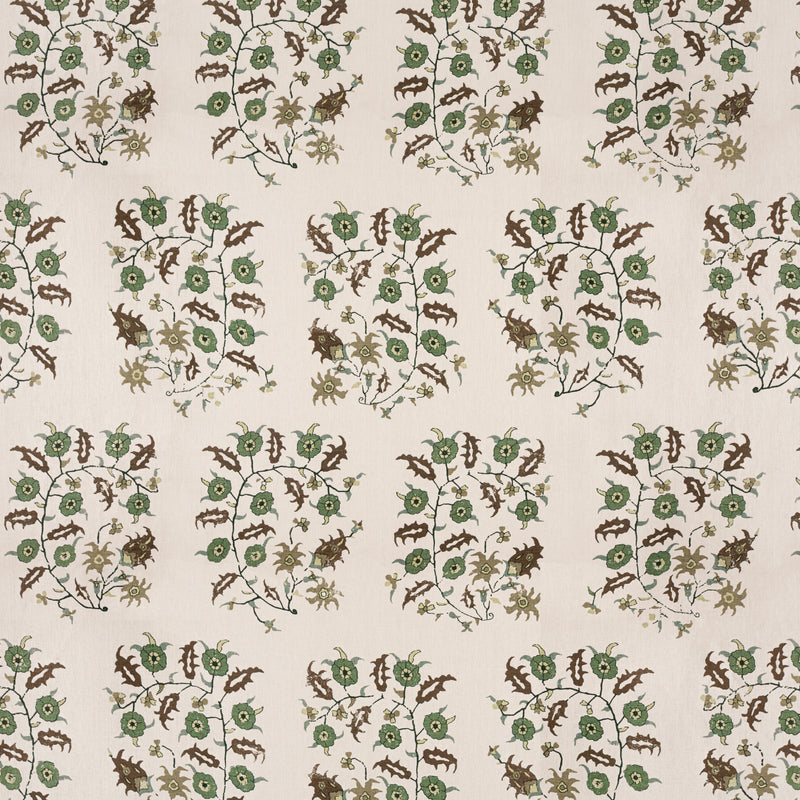 Samode Green/Taupe Fabric