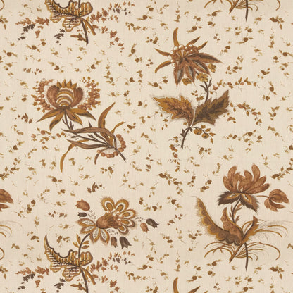 Thistle Flower Cinnamon Fabric