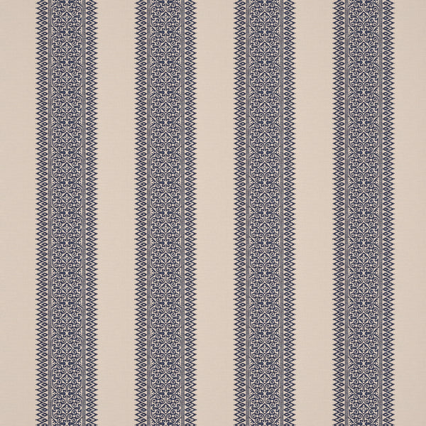 Totem Vertical Stripe Blue Fabric