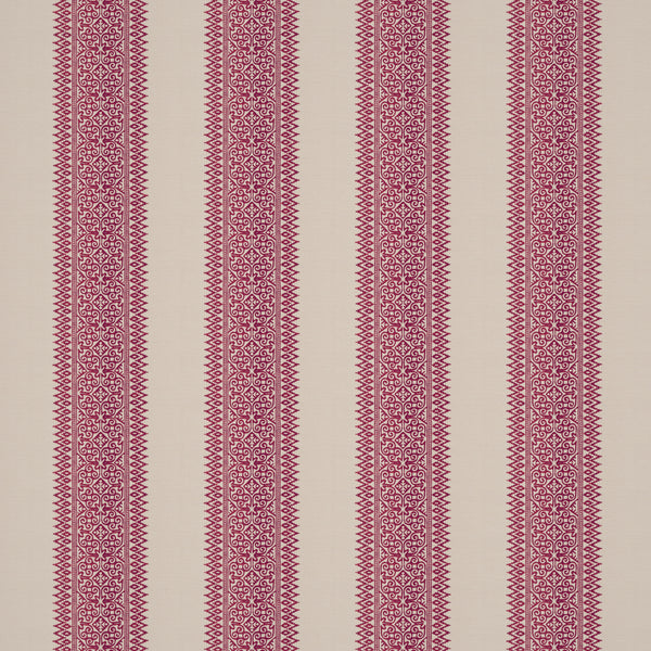 Totem Vertical Stripe Red Fabric