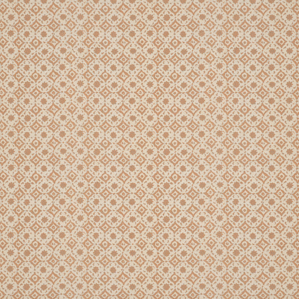 Floral Tile Cinnamon Fabric