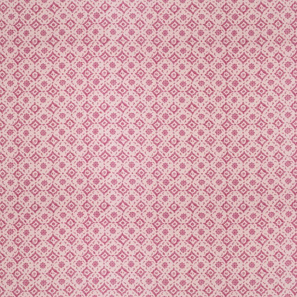 Floral Tile Pink Fabric