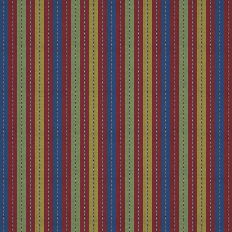 Multicolour Rustic Stripe Fabric