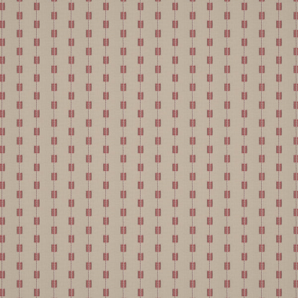 Zig Zag Stripe Red Fabric