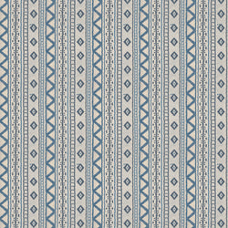 Andean Vertical Stripe Blue Sample