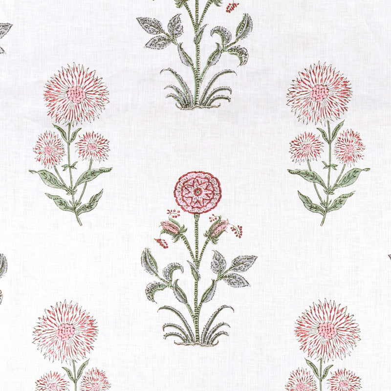 Magda Sprigless Pink/Green Fabric