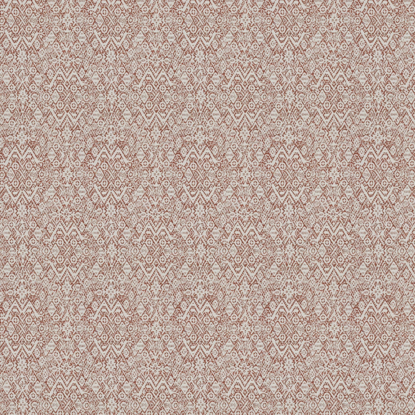 Diamond Ethnic Terracotta Fabric