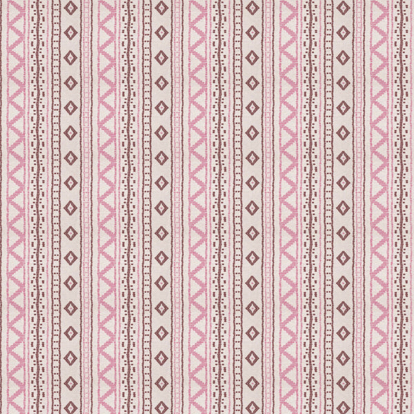 Andean Vertical Stripe Pink Fabric