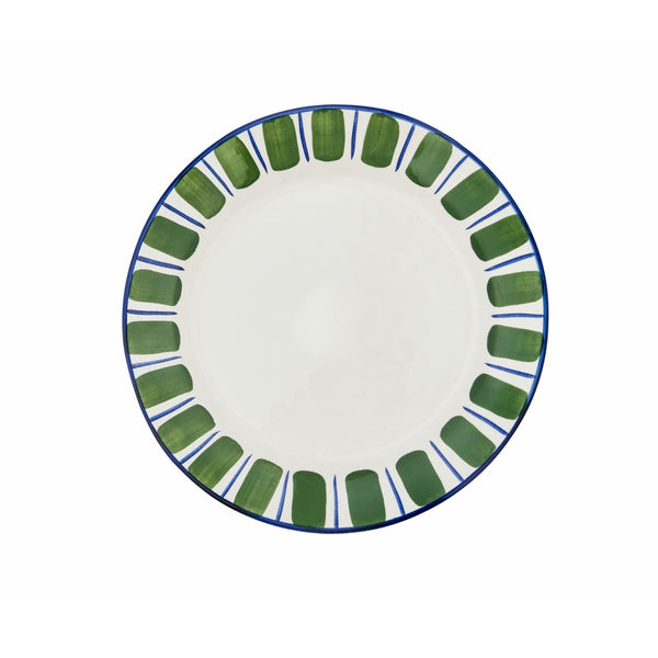 Blue and Green Granada Ceramic Large Plate