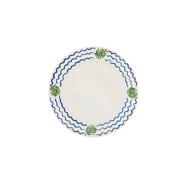 Blue and Green Granada Ceramic Medium Plate