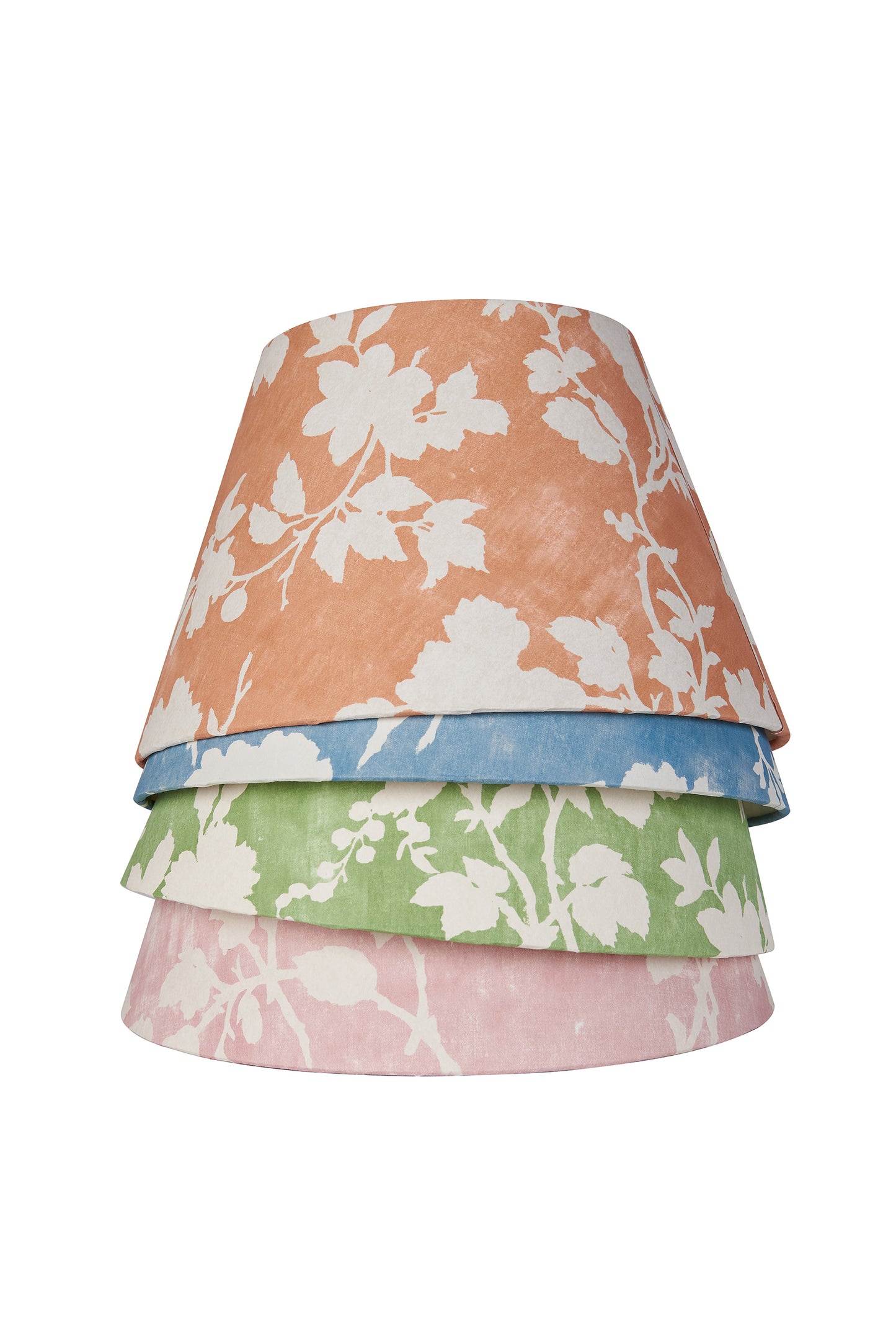 Flowerberry Orange Laminated Pembroke Lampshade