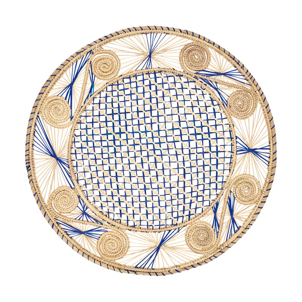 Colombian String Blue Table Mat