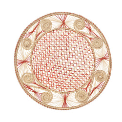 Colombian String Red Table Mat