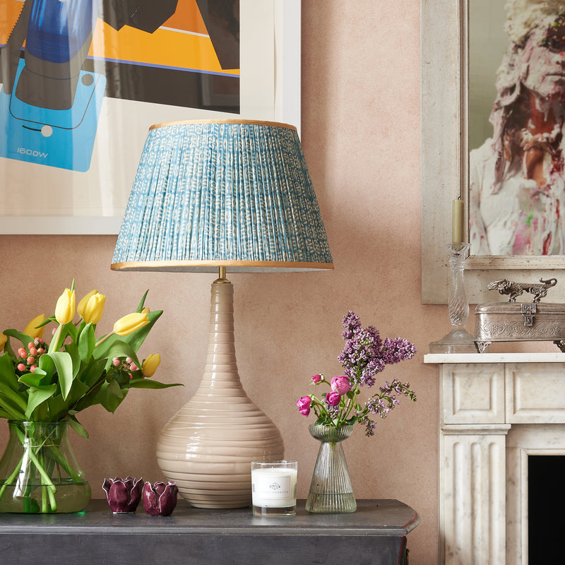 Biscuit Teardrop Ceramic Lamp Base