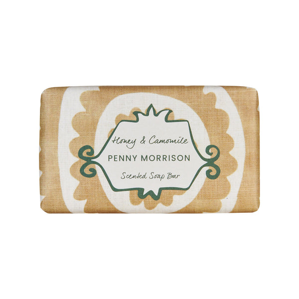 Honey & Camomile Scented Wrapped Soap Bar