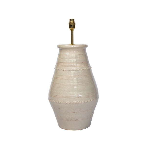 Penny-Morrison-Blonde-Ribbed-Vase-Ceramic-Lamp-Base-Quirky-Unique-Colourful-Hand-Painted-Bespoke-Artisanal