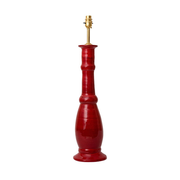 Penny-Morrison-Red-Candlestick-Ceramic-Lamp-Base-Quirky-Unique-Colourful-Hand-Painted-Bespoke-Artisanal