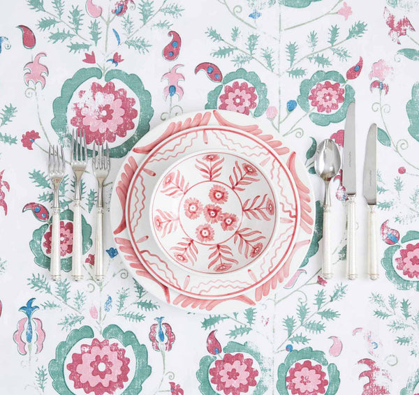 Penny-Morrison-Simla-Pink-Blue-Tablecloth-Unique-Illustrated-Pattern