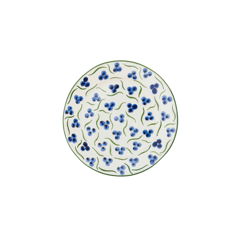 Blue and Green Chintamani Ceramic Medium Plate