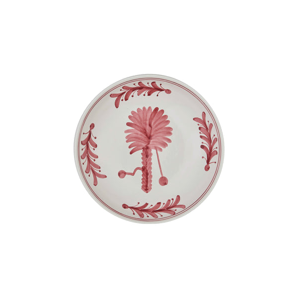 Pink Palm Tree Ceramic Pudding Bowl